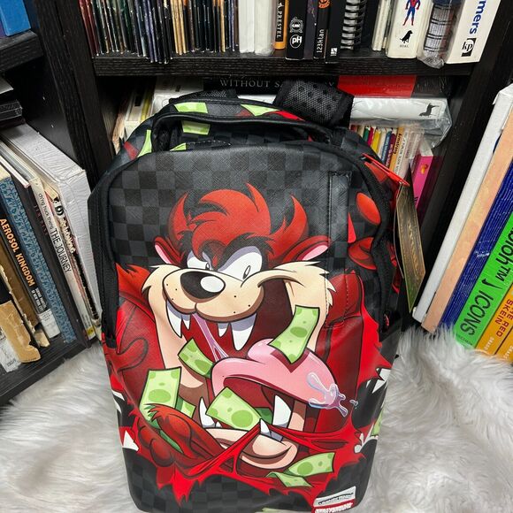 SPRAYGROUND LOONEY TUNES TAZMANIAN DEVIL BACKPACK BOOK BAG - Picture 2 of 5